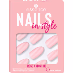 Essence nails in style, Unghie per dita della mano, Rosa, Monocromatico, 12 pz