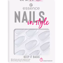 Essence nails in style, Ongles des mains, Blanc, Monochromatique, 12 pièce(s)