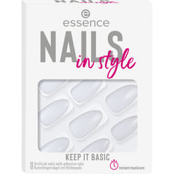 Essence nails in style Ongles des mains Blanc Monochromatique 12 pièce(s)