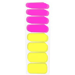 CATRICE Neon Blast Nail Polish Strips stickers per le unghie 24 pz Rosa, Giallo