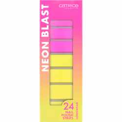 CATRICE Neon Blast Nail Polish Strips stickers per le unghie 24 pz Rosa, Giallo