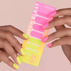 CATRICE Neon Blast Nail Polish Strips stickers per le unghie 24 pz Rosa, Giallo