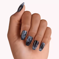 Essence nails in style Unghie per dita della mano Nero, Grigio, Bianco Fantasia 12 pz