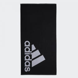 Adidas DH2866 asciugamano da bagno 700 x 1400 cm Cotone, Tessuto Nero, Bianco 1 pz