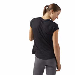Reebok Workout Ready Supremium 2.0 Maglietta Scollo rotondo Manica corta Poliestere, Viscosa - Vista aggiuntiva 5