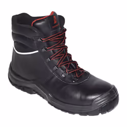 secondo EN ISO 20345 · S3 HI HRO · alto · Superficie: pelle intera resistente · suola resistente in PU/nitrile · Tappo in acc ...
