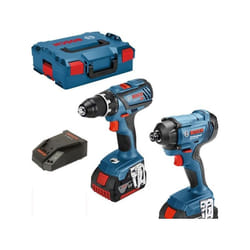 Bosch - Kit Trapano avvitatore gsr 18V-28 + Avvitatore a impulsi gdr 18V-160 + 2 batterie 4,0 Ah - l 06019G5107