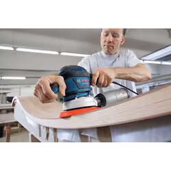 Bosch GEX 40-150 PROFESSIONAL Levigatrice a disco 12000 Giri/min 24000 OPM Nero, Blu, Grigio, Rosso 400 W - Vista aggiuntiva 4