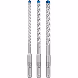 Il Set punte Expert Bosch SDS Plus 7X 6/8/10 mm 3PZ, per una durata fino a 3 volte superiore rispetto ad una normale punta. S ...
