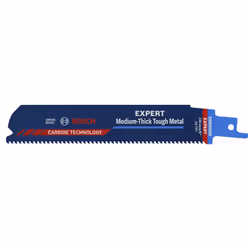 Bosch EXPERT ‘MEDIUM-THICK TOUGH METAL’ S 955 HHM, Lama per sega universale, Tubo, Acciaio, Acciaio al carbonio (HCS), Blu, R ...