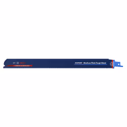 Bosch 2 608 900 377, Lama per seghetto alternativo, Acciaio inox, Acciaio, Acciaio al carbonio (HCS), Blu, 25 cm, 2,5 mm
