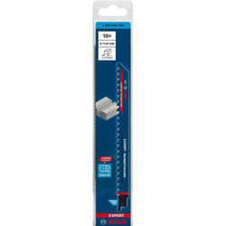 Bosch - Lama per seghetto alternativo Expert Calcestruzzo aerato Lunghezza 225 mm Larghezza 19 mm Altezza denti 3 tpi 8,5 Attacco s mm 10 pezzi /