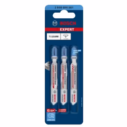 Bosch 2 608 900 561, Lama per seghetto alternativo, Acciaio inox, Carburo, Grigio, 1,1 mm, 3 mm