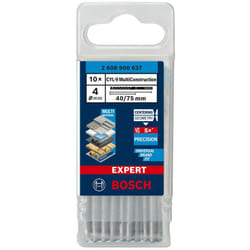 Set di 10 punte BOSCH EXPERT CYL-9 MultiConstruction Ø 4 x 75 mm (2 608 900 637)
