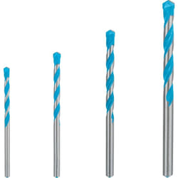 Bosch - Professional 4x Set di Punte Expert CYL-9 MultiConstruction per Calcestruzzo, ø 4-8 mm, Accessorio Trapano a Percussione