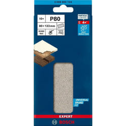Bosch - expert fogli abrasivi rettangolari per legno e vernice rete M480 - 80X133mm - G320 - 2608900741