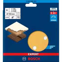 Fino al 2 volte più veloce della carta vetrata standard Massima potenza in uscita con struttura superficiale Bosch. - Prodott ...
