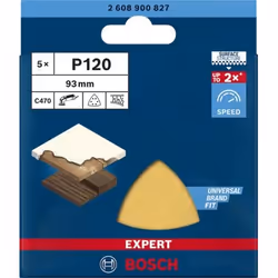 Bosch 2 608 900 827 fornitura per utensili rotanti per molatura/levigatura Legno Carta abrasiva