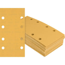 Bosch Professional 50x Carte abrasive Expert C470 con 8 fori (per Legno duro, Vernice su legno, 93x186 mm, Grana 100, accessorio Levigatrice orbitale)