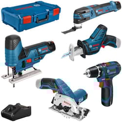 Bosch - set macchina 12V gsr+gst+gop+gks+gsa + 3x gba 3.0Ah + gal in xl-boxx