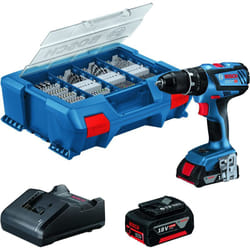 Bosch - Professional 18V System Trapano-Avvitatore a Perc. a Batt. Gsb 18V-28 (Incl. 1 Batt. 2.0 Ah, 1 Batt. 4,0 Ah, Caricabatt. Gal 18V-20, L-Case
