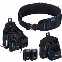 Cintura portautensili Combi-Kit Bosch Professional con astuccio e 2 supporti ProClick Il Combi-Kit Bosch Professional offre u ...