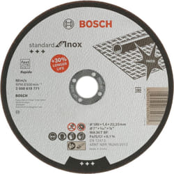 Bosch - Professional 1x Disco Standard for Inox (per acciaio inossidabile, ø 180 x 1,6 x 22,23 mm, dritta, accessori per smerigliatrice angolare)
