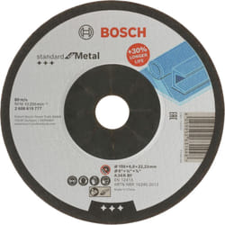 Bosch - Professional 1x mola da sbavo Standard for Metal (per metallo, ø 150 x 6 x 22,23 mm, centro depresso, accessori per smerigliatrice angolare)