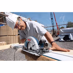 Bosch GKS 85 G + FSN 1400 23,5 cm Nero, Blu 5000 Giri/min 2200 W - Vista aggiuntiva 4
