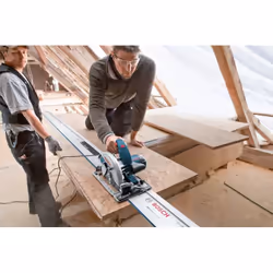 Bosch GKS 65 GCE + FSN 1400 19 cm Nero, Blu 5000 Giri/min 1800 W - Vista aggiuntiva 5