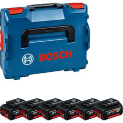 Bosch - batteria multiset 6x gba 18V 4.0Ah senza caricabatterie in l-boxx 136