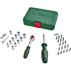 Set da 34 pezzi di cricchetti/bussole da 1/4', set di bussole versatile, di alta qualità per molteplici progetti di fai-da-te, ergonomiche,