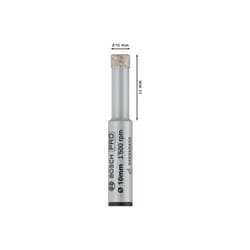 Bosch - 1 punta diamantata pro Ceramic Easy Dry (per piastrelle, piastrelle dure, diametro 10 mm, accessori professionali, trapani/avvitatori)