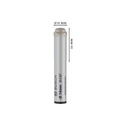 Bosch - Punta pro Ceramica a secco, 14 x 33 x 13 mm