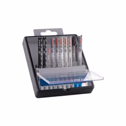 Vantaggi Lamiera d'acciaio Legno duro Truciolato Specifiche tecniche Testo del prodotto, grigio AC:Set de 10 lame de sega de ...