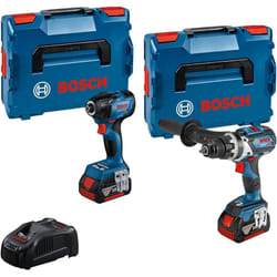 Bosch - Professional 18V System gdr 18V-210 c + gsr 18V-110 c - Set cacciavite de impatto + cacciavite a batteria (2 x 5.0 Ah, in l-boxx)