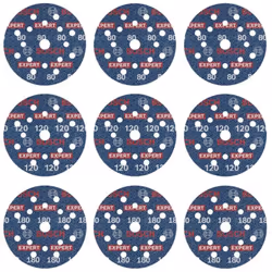 Dettagli tecnici Dimensione dei grani 80, 120, 180 Dimensione, Ø 125 mm Set di dischi per carteggiatura EXPERT O780 , 125 mm, ...