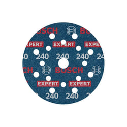 Bosch - 50x Disco delevigatura expert O780, 125 mm (per legno duro, Pittura su legno, ø 125 mm, Grana 240, Accessori professionali Levigatrice