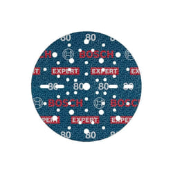 Bosch - 50x Disco decarta abrasiva expert O780, 150 mm (per legno duro, Pittura su legno, ø 150 mm, Grana 80, Accessori professionali Levigatrice