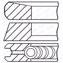 Set di anelli per pistoni GOETZE 08-424900-00