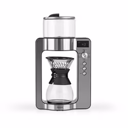 BEEM Pour Over, Macchina da caffè con filtro, Caffè macinato, 1500 W, Nero, Argento