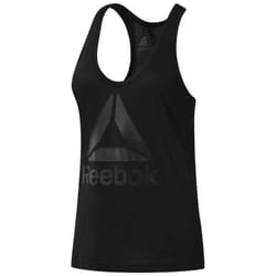Reebok DH4998 S camicia e top Canottiera Scollo rotondo Senza maniche Poliestere, Viscosa