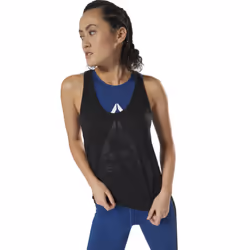 Reebok DH4998 S camicia e top Canottiera Scollo rotondo Senza maniche Poliestere, Viscosa - Vista aggiuntiva 3