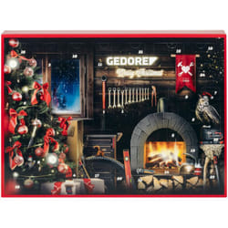 Gedore - Red R49013033 Calendario dell'Avvento 2024, 33 pezzi, calendario dell'Avvento da uomo, regalo per uomini, calendario dell'Avvento con