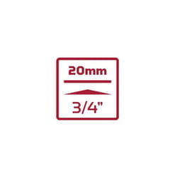 R73002119 Bussola per avvitatore 3/4' esagonale 21 mm Lunghezza 90 mm