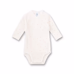 Sanetta 323037, Body, Unisex, Fantasia, Bianco, Manica lunga, Lavatrice