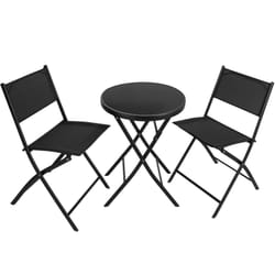 TecTake 402936 set mobili da esterno Nero