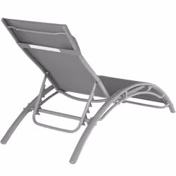 TecTake 403063 sedia a sdraio Grigio Alluminio - Vista aggiuntiva 5