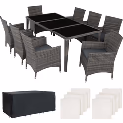 TecTake 403084 set mobili da esterno Grigio