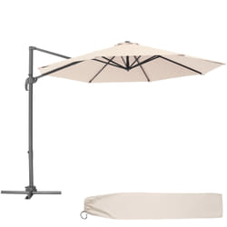 TecTake 403133 ombrellone da cortile Beige